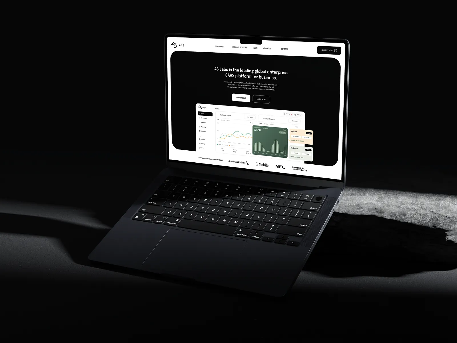 Website and mobile app design showcase